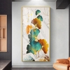 0038DD Tranh Đính Đá Pha Lê Lá Rẻ Quạt