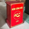Két sắt Công Đức k66 cho đình chùa nhà thờ màu đỏ chữ tâm