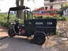 Xe điện ba bánh lái vô lăng chở vật liệu