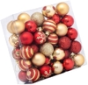 Set 50 Châu 40mm/Tông đỏ vàng [50pcs Christmas Ball Ornaments 40mm/Red and Gold]