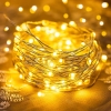 Dây đèn Fairy Light ánh sáng ấm - Loại dây mảnh, dùng pin, nhiều kích cỡ