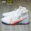 Giày Bóng Đá Nike Mercurial Superfly 7 Elite Trắng Vạch Cam Cao Cổ TF