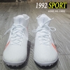 Giày Bóng Đá Nike Mercurial Superfly 7 Elite Trắng Vạch Cam Cao Cổ TF