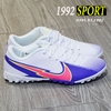 Giày Bóng Đá Nike Mercurial Vapor 13 Academy Trắng Tím Vạch Đỏ TF