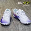 Giày Bóng Đá Nike Mercurial Vapor 13 Academy Trắng Tím Vạch Đỏ TF