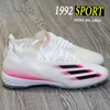 Giày Bóng Đá Adidas X Ghosted .1 Trắng Hồng Vạch Đen TF
