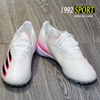 Giày Bóng Đá Adidas X Ghosted .1 Trắng Hồng Vạch Đen TF