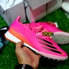Giày Bóng Đá Adidas X Ghosted.1 Hồng Vạch Đen TF