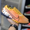 Giày Bóng Đá Nike Mercurial Superfly 7 Elite Cổ Chun Vàng Đen Trắng TF