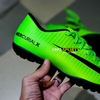 Giày Bóng Đá Nike MercurialX Xanh Lá Vạch Đen Lưỡi Gà Liền TF