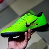 Giày Bóng Đá Nike MercurialX Xanh Lá Vạch Đen Lưỡi Gà Liền TF