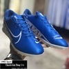 Giày Bóng Đá Nike Mercurial Vapor XIII Xanh Biển Vạch Trắng TF
