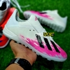 Giày Bóng Đá Adidas X 19.1 Đế Boots Trắng Viền Hồng TF