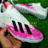 Giày Bóng Đá Adidas X 19.1 Đế Boots Trắng Viền Hồng TF