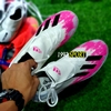 Giày Bóng Đá Adidas X 19.1 Đế Boots Trắng Viền Hồng TF