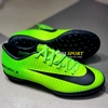 Giày Bóng Đá Nike MercurialX Xanh Lá Vạch Đen Lưỡi Gà Liền TF