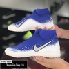 Giày Bóng Đá Nike Phantom Vison Academy DF Xanh Biển Trắng TF