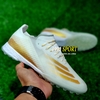 Giày Bóng Đá Adidas Xghosted.1 Trắng Vạch Vàng Đồng TF