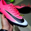 Giày Bóng Đá Nike MercurialX Hồng Trắng Lưỡi Gà Liền TF