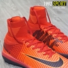 Giày Bóng Đá Nike Mercurial X Superfly Đỏ Thẫm Vạch Đen Cổ Cao TF