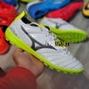 Giày Bóng Đá Mizuno Morelia Neo 3 Trắng Vạch Đen Đế Xanh Chuối TF