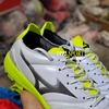 Giày Bóng Đá Mizuno Morelia Neo 3 Trắng Vạch Đen Đế Xanh Chuối TF