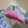Giày Bóng Đá Nike Mercurial Superfly 7 Elite Xanh Ngọc Hồng Vạch Vàng TF