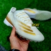 Giày Bóng Đá Adidas Xghosted.1 Trắng Vạch Vàng Đồng TF