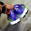 Giày Bóng Đá Adidas X Ghosted.3 Tím Vạch Xanh Lá TF