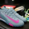Giày Bóng Đá Nike Mercurial Vapor 16 Elite Xám Xanh Vạch Hồng Cổ Lửng TF