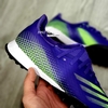 Giày Bóng Đá Adidas X Ghosted.3 Tím Vạch Xanh Lá TF