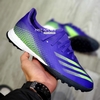 Giày Bóng Đá Adidas X Ghosted.3 Tím Vạch Xanh Lá TF