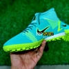 Giày Bóng Đá Nike Mercurial Superfly 8 Academy EURO Xanh Ngọc Cổ Cao V2 TF