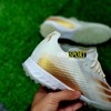 Giày Bóng Đá Adidas Xghosted.1 Trắng Vạch Vàng Đồng TF