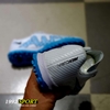 Giày Bóng Đá Nike Mercurial Vapor 15 Academy Trắng Vạch Đen Đế Xanh Biển V2 TF
