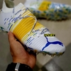 Giày Bóng Đá Puma Future Z 1.1 Neymar Copa America Trắng Vàng Cổ Lửng MG