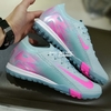 Giày Bóng Đá Nike Mercurial Vapor 16 Elite Xám Xanh Vạch Hồng Cổ Lửng TF