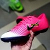 Giày Bóng Đá Nike MercurialX Hồng Trắng Lưỡi Gà Liền TF