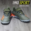 Giày Bóng Đá Adidas X Xanh Bộ Đội Viền Cam TF