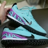 Giày Bóng Đá Nike Mercurial Vapor 15 Pro Xanh Ngọc Vạch Đen Cổ Lửng TF