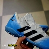 Giày Bóng Đá Adidas Nemeziz 18.3 MESSI Trắng Gót Xanh Biển Vạch Đen TF