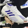 Giày Bóng Đá Adidas Predator 19.1 Trắng Vằn Xanh FG