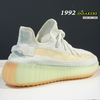 Giày Sneakers Adidas Yeezy Boost 350 V2 Xanh Đế Cam