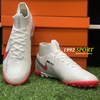 Giày Bóng Đá TQ Adidas Predator Edge.3 Trắng Vạch Xanh Biển HQ TF