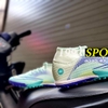 Giày Bóng Đá Nike Mercurial Superfly 8 Academy MDS005 Trắng Tím Xanh Ngọc V2 TF