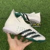 Giày Bóng Đá TQ Adidas Predator Freak+ EQT Trắng Xanh Lá Vạch Đen Không Dây Cổ Cao TF