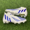 Giày Bóng Đá TQ Adidas Predator Edge.3 Trắng Vạch Xanh Biển HQ FG