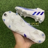 Giày Bóng Đá TQ Adidas Predator Edge.3 Trắng Vạch Xanh Biển HQ FG