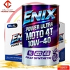 Nhớt ENIX Power Ultra Moto 4T 10W40 Full Synthetic SN Plus Dành cho Xe Số Côn Tay