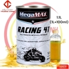 Nhớt tổng hợp 100% MegaMax Racing 4T 10w40 dành cho xe máy, tay côn